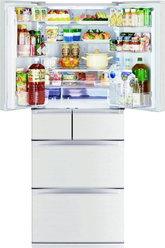 三菱 2018年製 動作保証付 MR-WX60C-BR 冷蔵庫 600L 冷蔵庫 生活家電
